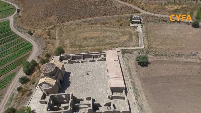 Panagia tou Sinti Monastery in Pafos by Cyprus from Above смотреть онлайн