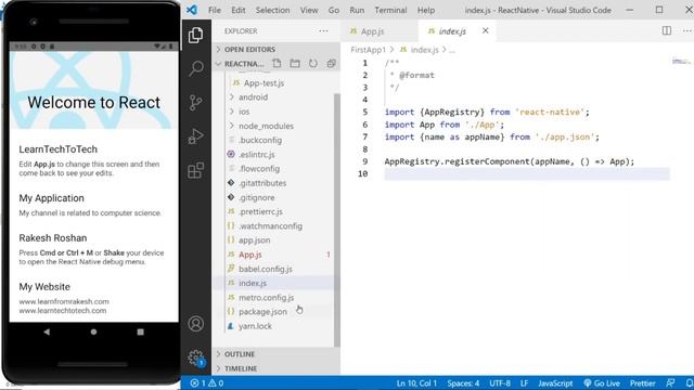 #6 Mobile Application Development Using React Native: Unserdtanding of Structure of the Project смотреть онлайн