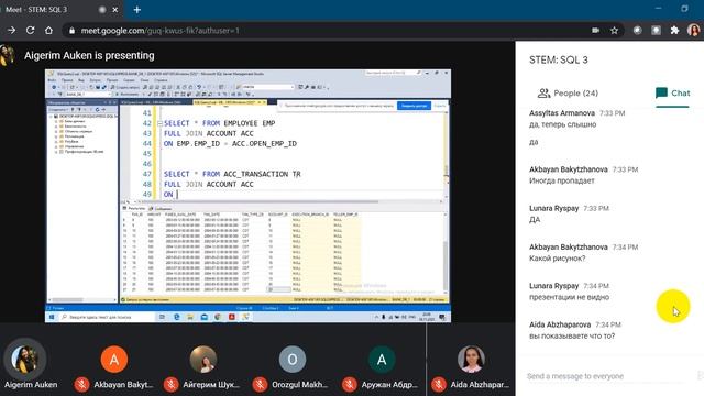 STEM Bootcamp For Women, Day 19: Programming on SQL 3 смотреть онлайн