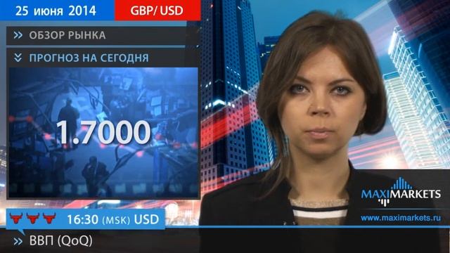 25.06.14 - Прогноз курсов валют. Евро, Доллар, Фунт. MaxiMarkets смотреть онлайн