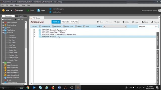 Automation Anywhere Tutorial 31 - How to use FTP/SFTP Command in Automation Anywhere смотреть онлайн