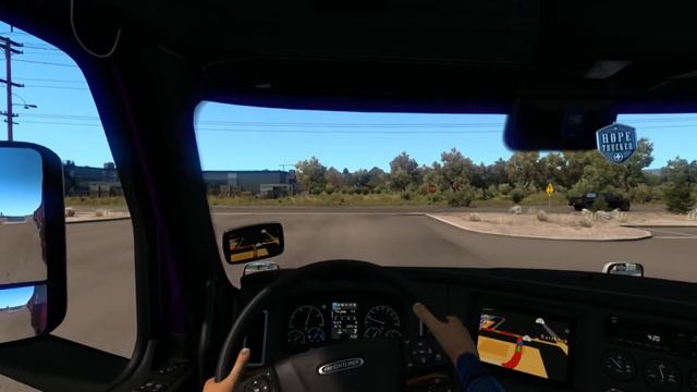 American Truck Simulator, ATS - Interior Driver Mod, Animated Hands On Steering Wheel V1.0