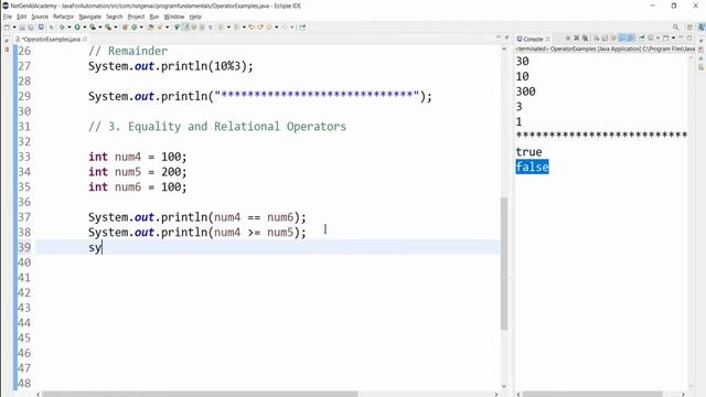 Java Operators | Arithmetic | Relational | Equality and Conditional Operators смотреть онлайн