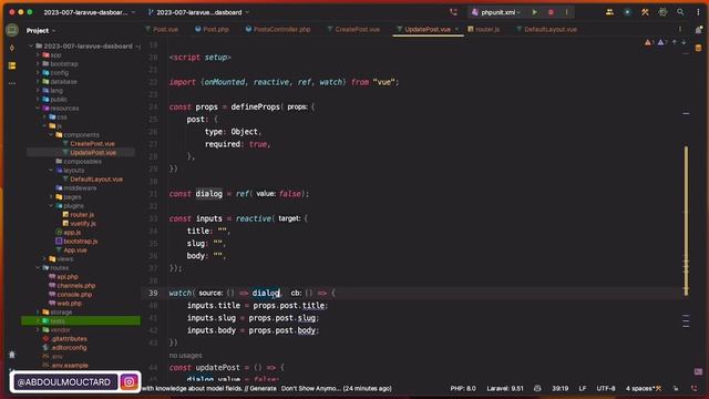 [2/2] Dashboard Laravel avec Vuejs: Vuetify, Vue Router, Axios смотреть онлайн