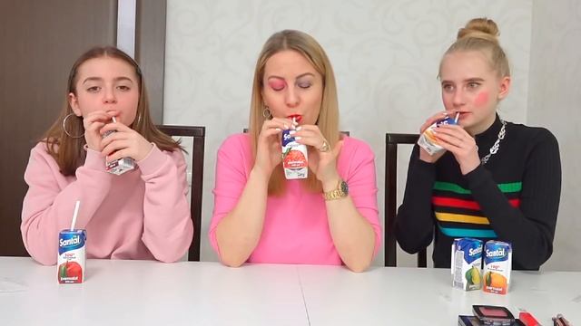 ОДНА ДВЕ или ТРИ ПОРЦИИ Челлендж !! Съешь или получи КРЕЙЗИ МАКИЯЖ смотреть онлайн