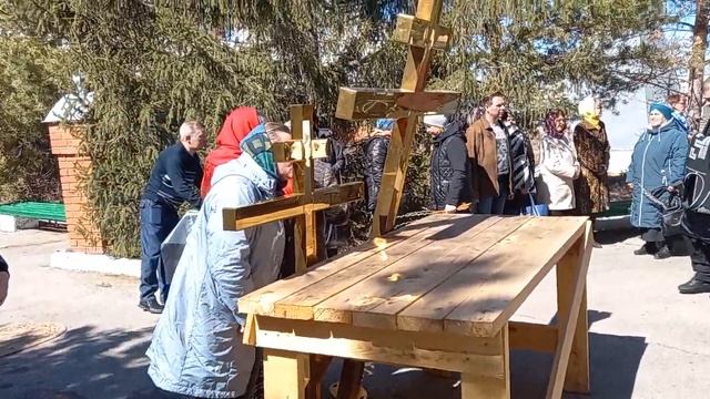 с.Кизильское освящение крестов, установка, замена на позолоченные, купола кресты ⛪️ 11.04.2023 смотреть онлайн