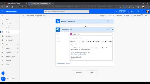 How to format email body using Power Automate смотреть онлайн