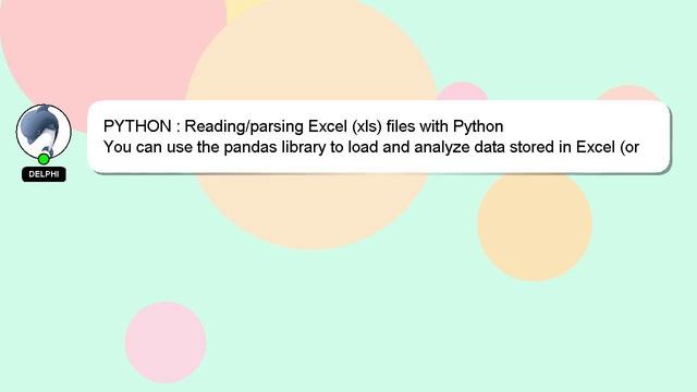 PYTHON : Reading/parsing Excel (xls) files with Python смотреть онлайн