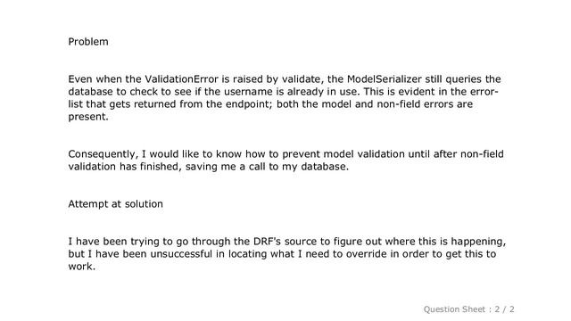 Django : Order of Serializer Validation in Django REST Framework смотреть онлайн