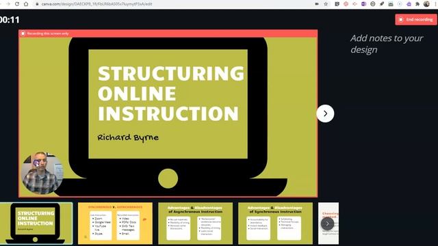 How to Record a Video Presentation in Canva смотреть онлайн