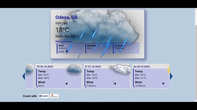 Your Weather application on React.js смотреть онлайн