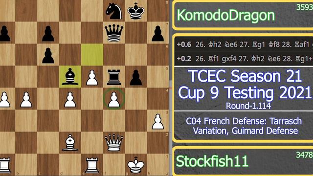 An Extreme Intense Game of "Stockfish vs Komodo" | TCEC Season 21 - Cup 9 Testing 2021 смотреть онлайн