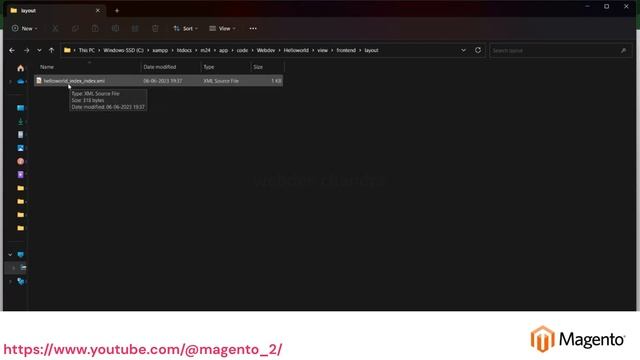 How to create Layout XML File | Part - 25 | Magento2 Tutorial For Beginners | English | 2023 смотреть онлайн