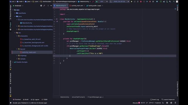 Material Tap Target Prompt - Android Library Tutorial in Kotlin смотреть онлайн