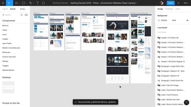 Figma tutorial: Create a shareable team library [5 of 8] смотреть онлайн