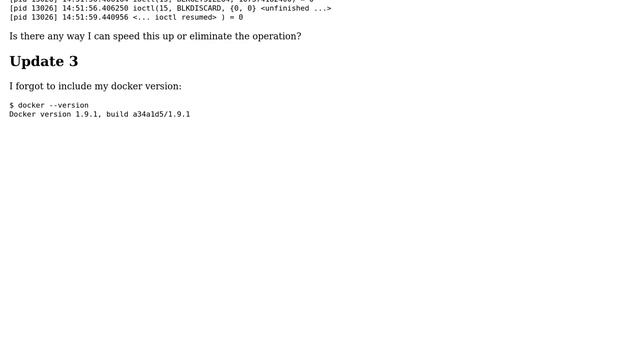 DevOps & SysAdmins: Why does docker rm take almost 6 seconds to run? смотреть онлайн