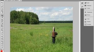 Инструмент Заплатка для удаления элементов фото в Adobe Photoshop. Уроки Фотошоп.