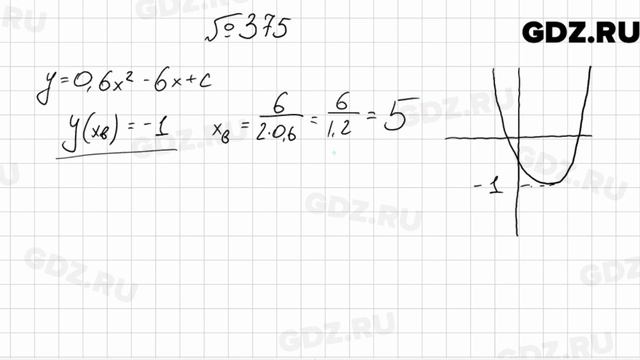 № 375 - Алгебра 9 класс Мерзляк смотреть онлайн