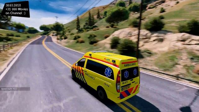 Mercedes Benz Vito Ambulance Dutch VZA Grand Theft Auto V M.G.V.A. MODs Gta5-mods _REVIEW