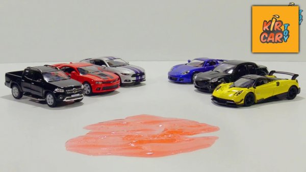 Машинки игрушки и Слайм. Кир Кар Тойс