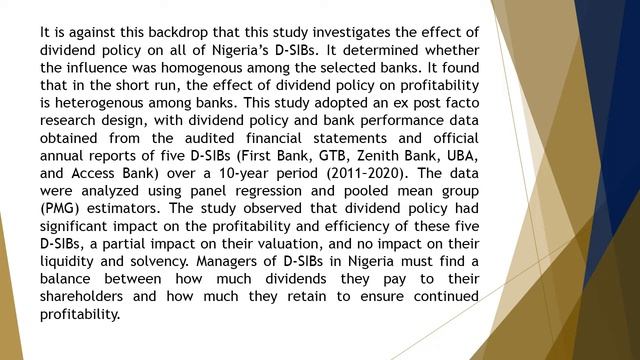 Assessing the Consequences of Dividend Policy on Financial Performance AEFR 2022 125 341 353 смотреть онлайн