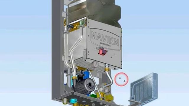 Замена вторичного теплообменника NAVIEN ACE Atmo смотреть онлайн