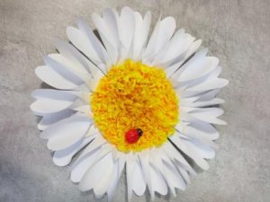 Открытка из бумаги Ромашка Мастер класс