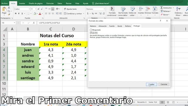 Como Ocultar Nuestras Formulas en Excel con Contraseña - Trucos Excel 2022 2023 смотреть онлайн
