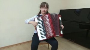 Б.Самойленко «Маленький велосипедист »,исполняет Чорномаз Марина #аккордеон #ученики