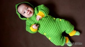Детский комбинезон крючком, подробный мастер-класс + схема
