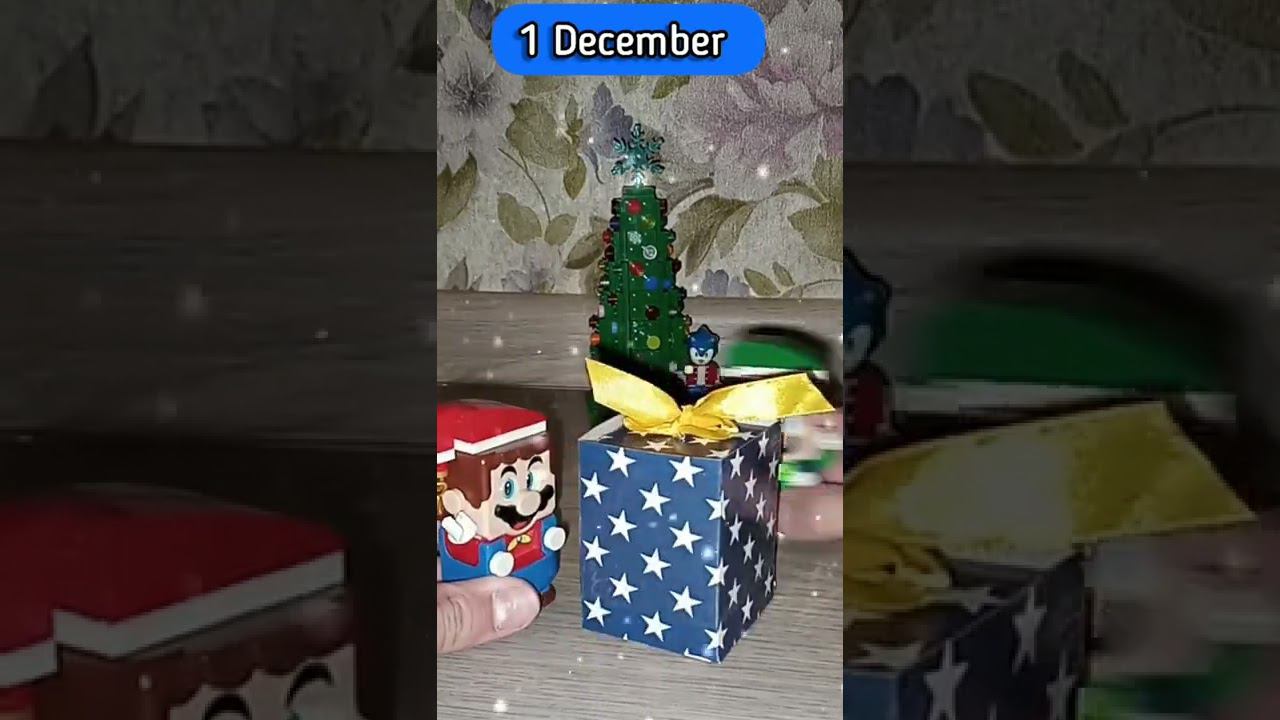 My Christmas & New Year Advent Calendar mini surprises by Lego Super Mario & Luigi. Day 1 # shorts смотреть онлайн