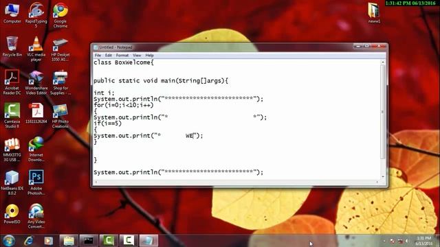 How to make Welcome in Rectangle in cora java смотреть онлайн