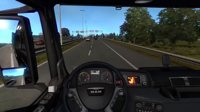 Учусь парковаться задом с прицепом  Euro Truck Simulator 2