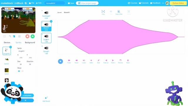 Example 2D Game (AcrovalthDX) on mBlock with Python смотреть онлайн