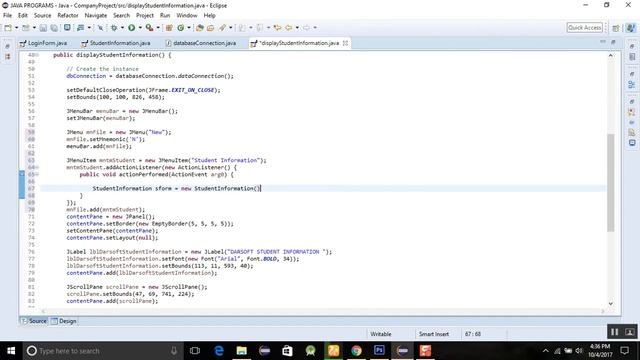 JAVA ECLIPSE GUI TUTORIAL 13 HOW TO ADD THE ACTION LISTENER BEHIND THE JMENU смотреть онлайн