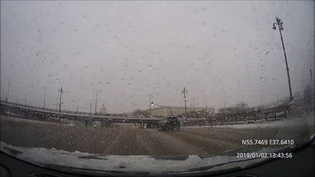 New Year driving in Moscow city: Текстильщики - Кузьминки - Аэропорт 02/01/2019 (timelapse 4x) смотреть онлайн