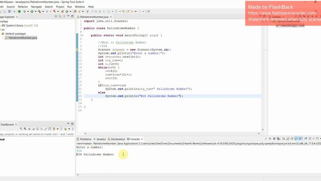 Palindrome Number in Java | How to Check Given Number is Palindrome or Not смотреть онлайн