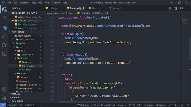 Protected Routing - MERN Stack Series - 29 смотреть онлайн