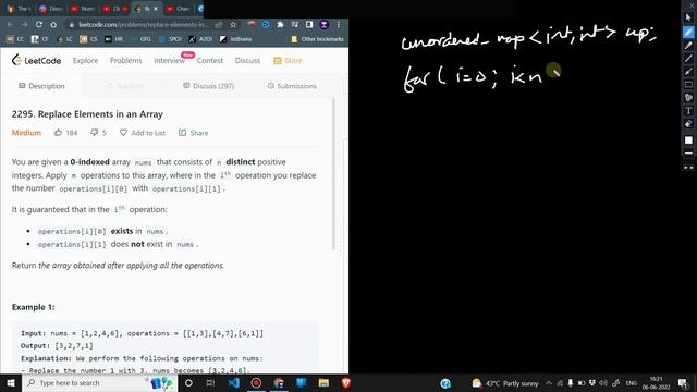 2295 Replace Elements in an Array | Zero to FAANG | Weekly 296 | Striver SDE Sheet | Shapnesh | WE смотреть онлайн