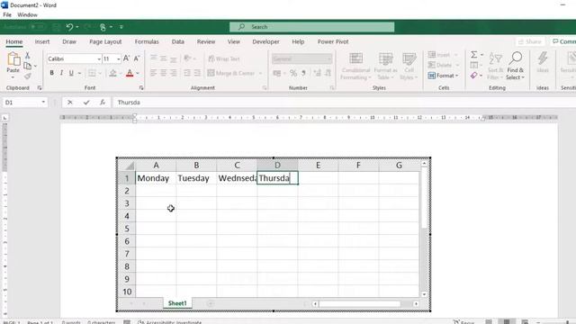 How To Insert An Excel Spreadsheet in a Microsoft Word Document? смотреть онлайн