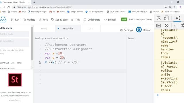 Assignment Operators in Javscript #2 смотреть онлайн