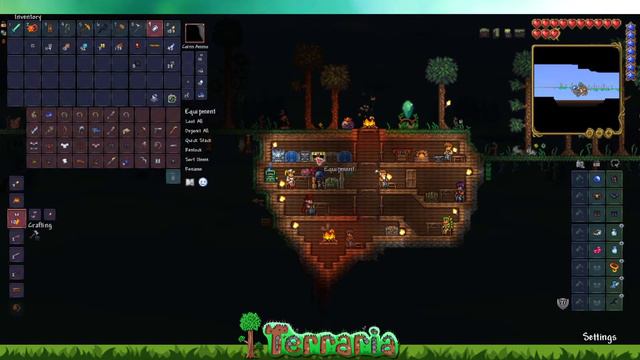 Terraria 1.4.2 - SkyBlock Part 4 - Another Room, Hell's Island, And I Oop... смотреть онлайн
