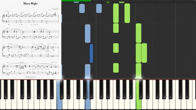 Silent Night I Christmas Jazz Piano Solo for Intermediate Pianists I Sheet Music I Medium I Tutoria смотреть онлайн