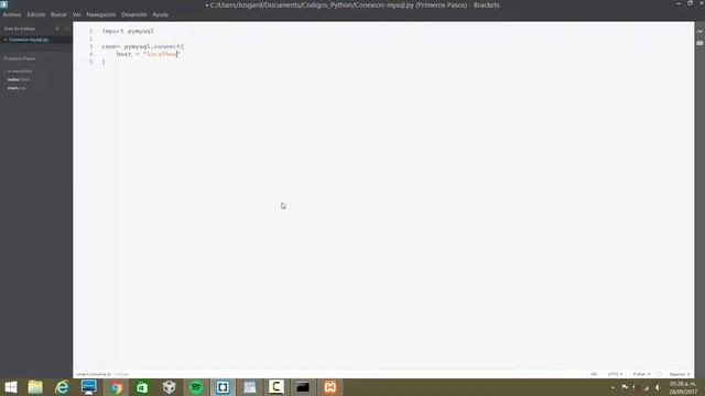 Python - Conexión a una base de datos en Mysql /Database conexion with Python смотреть онлайн