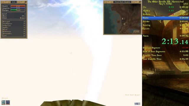 [Commentary] Morrowind Any% No Major Glitches Speedrun in 4:27