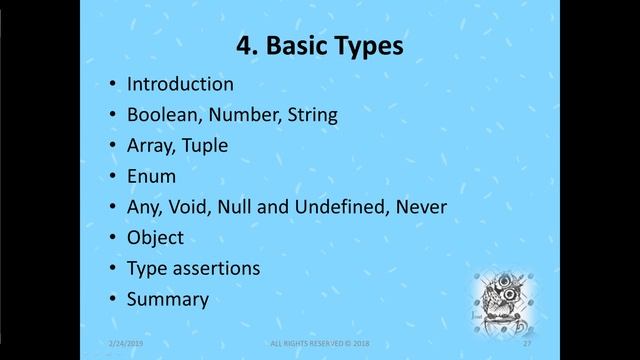 TypeScript Basic Types смотреть онлайн