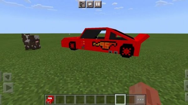 Lightning McQueen MOD In Minecraft PE
