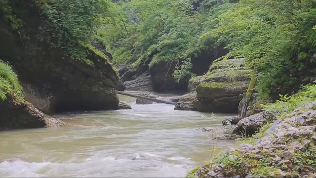 Шум реки в Гуамском ущелье смотреть онлайн