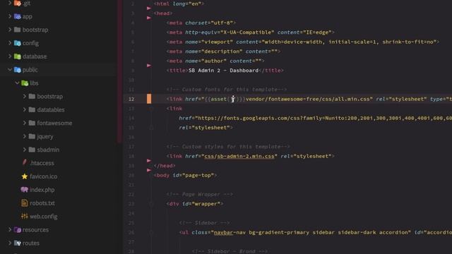 03 - Integrando el template SB-Admin 2 manualmente en Laravel 8 смотреть онлайн