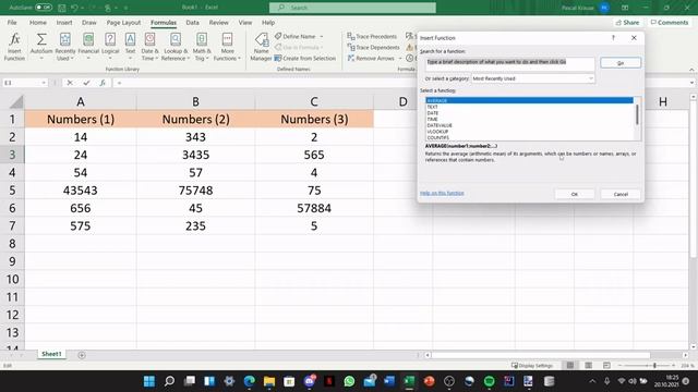Microsoft Excel - AVERAGE() Function Explained смотреть онлайн
